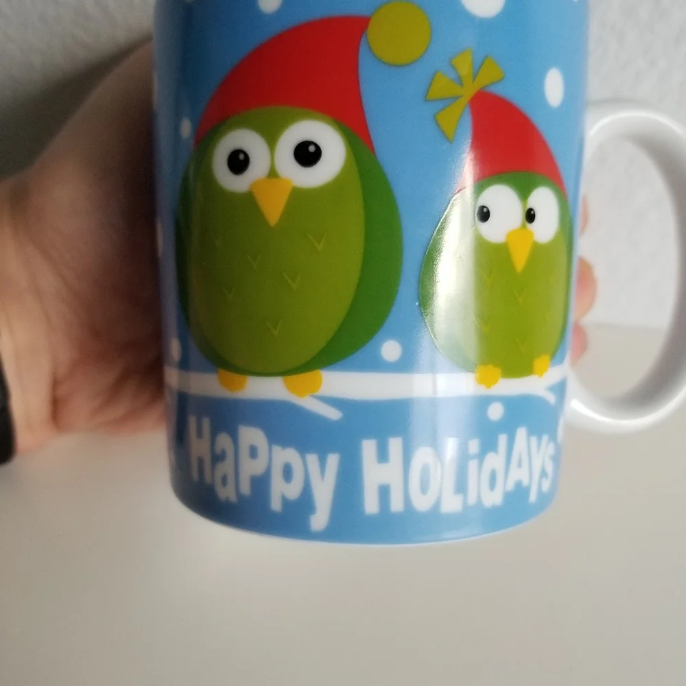 Pier 1 Imports - Owl Happy Holidays Mug